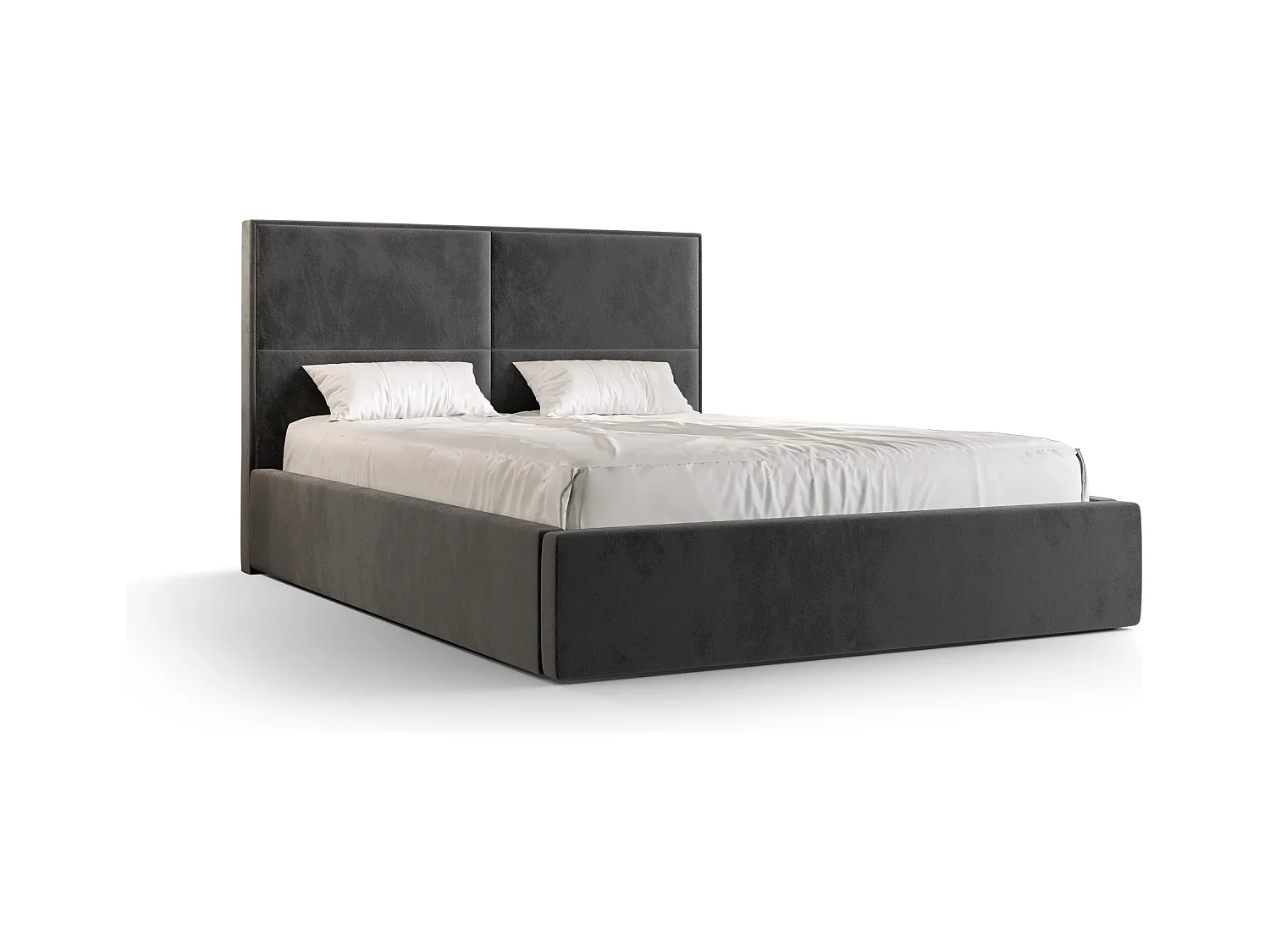Polsterbett APOLLO 140x200 monolith 92 TOP ANGEBOT mit Kopfteile, gepolstertes, - Matratze und mit Aufbewahrung unter Bett