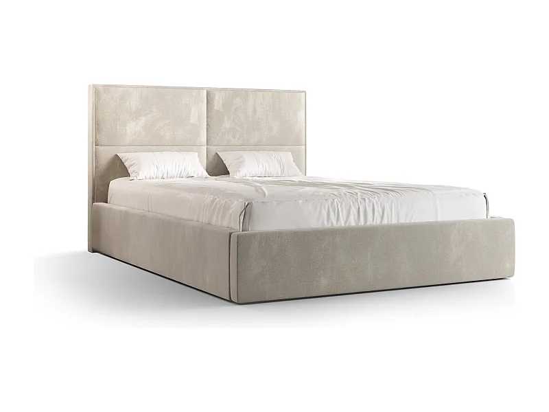 Polsterbett APOLLO 180x200 monolith 02 TOP ANGEBOT mit Kopfteile, gepolstertes, - Matratze und mit Aufbewahrung unter Bett