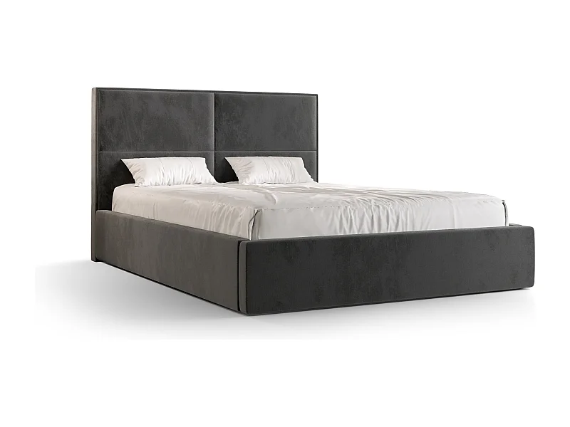 Polsterbett APOLLO 160x200 monolith 92 TOP ANGEBOT mit Kopfteile, gepolstertes, - Matratze und mit Aufbewahrung unter Bett