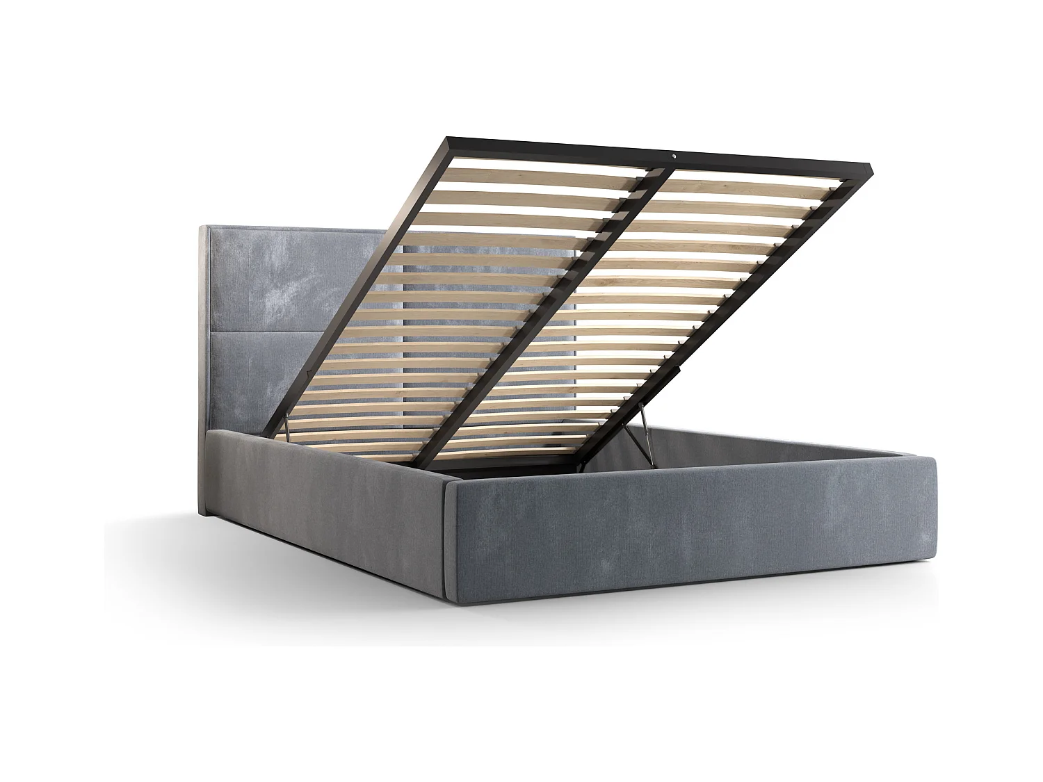 Polsterbett APOLLO 90x200 monolith 97 TOP ANGEBOT mit Kopfteile, gepolstertes, - Matratze und mit Aufbewahrung unter Bett