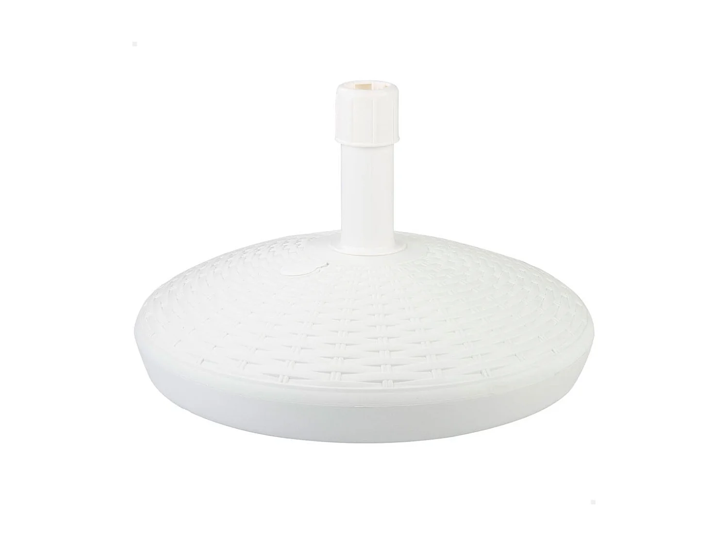 Base para sombrilla Aktive forma circular 30kg blanco 35xØ58 cm
