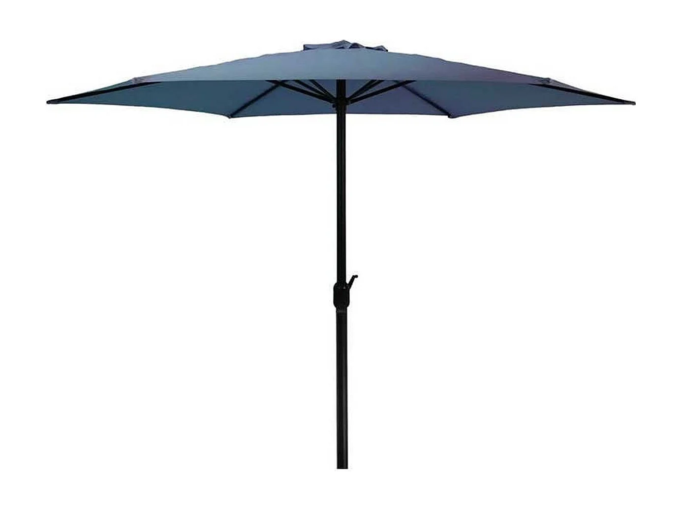 Sombrilla con manivela azul/gris mate Ø300x248 cm