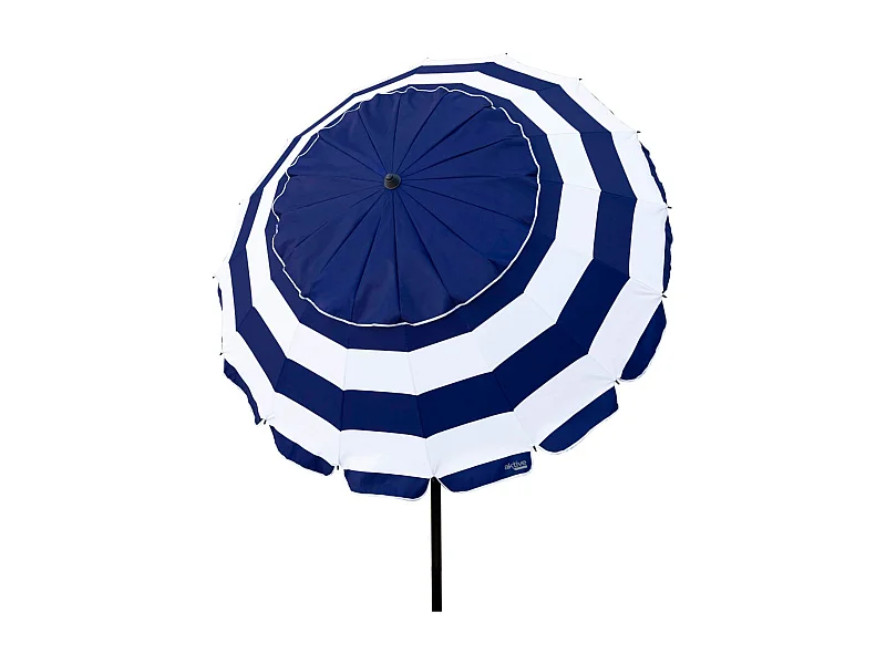 Sombrilla Aktive Beach altura regulable protección UV50 azul/blanco Ø220 cm