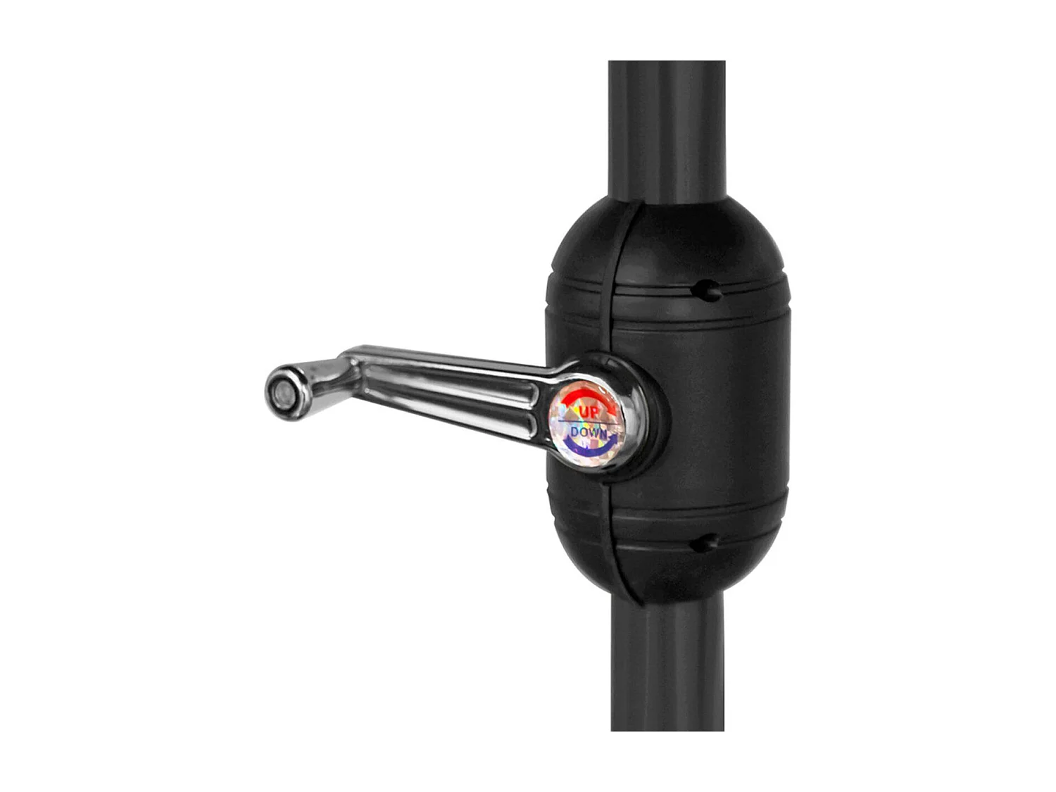 Sombrilla cuadrada Aktive Garden con doble techo mastil aluminio Ø48 mm crema 275x300x300 cm