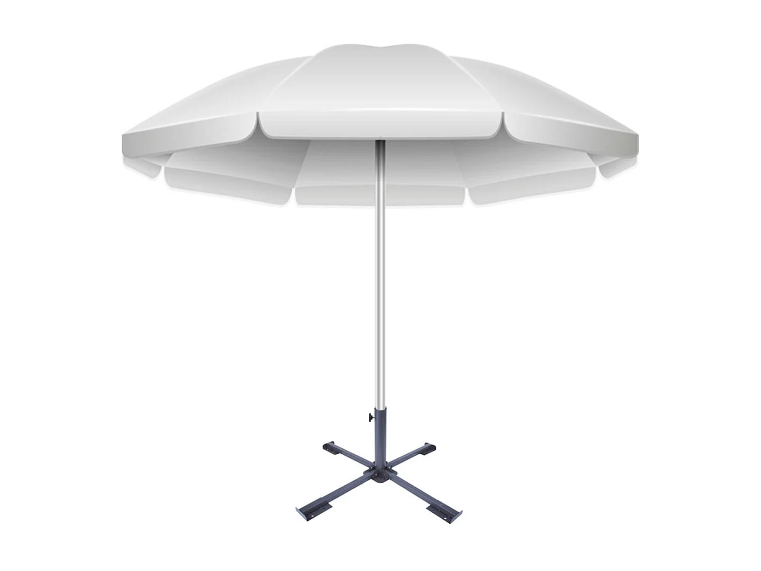 Base de sombrilla Aktive Garden en cruz 4 patas 38/50mm negro Ø86x34 cm