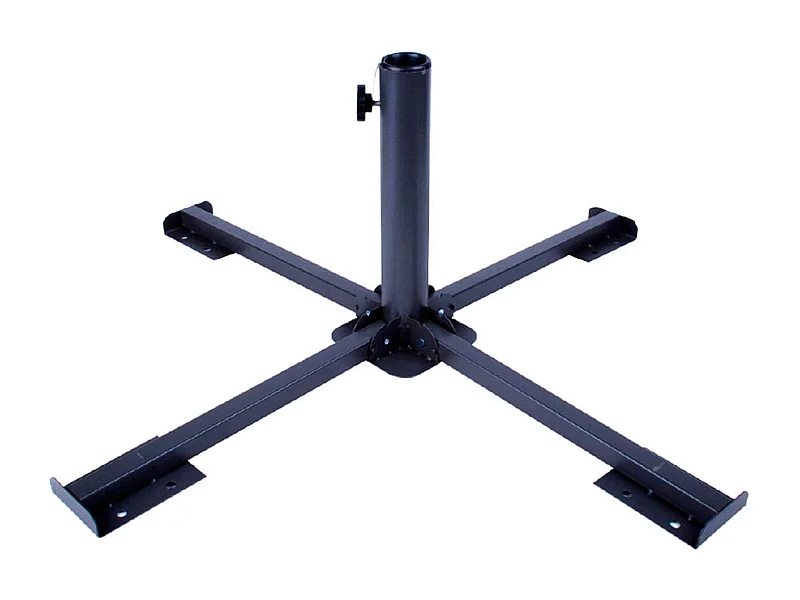 Base de sombrilla Aktive Garden en cruz 4 patas 38/50mm negro Ø86x34 cm