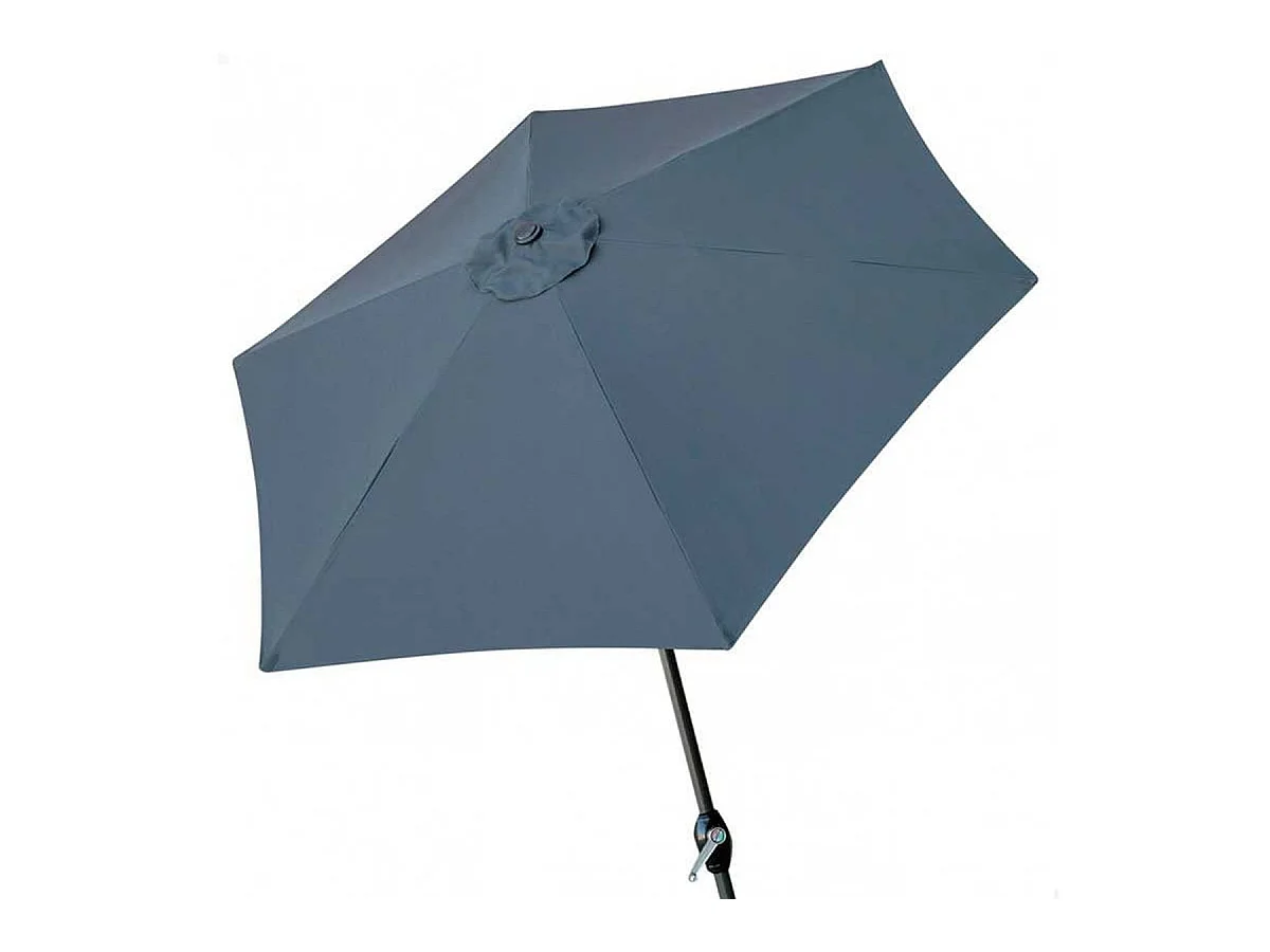 Parasol hexagonal Aktive Garden con manivela antracita Ø300x245 cm