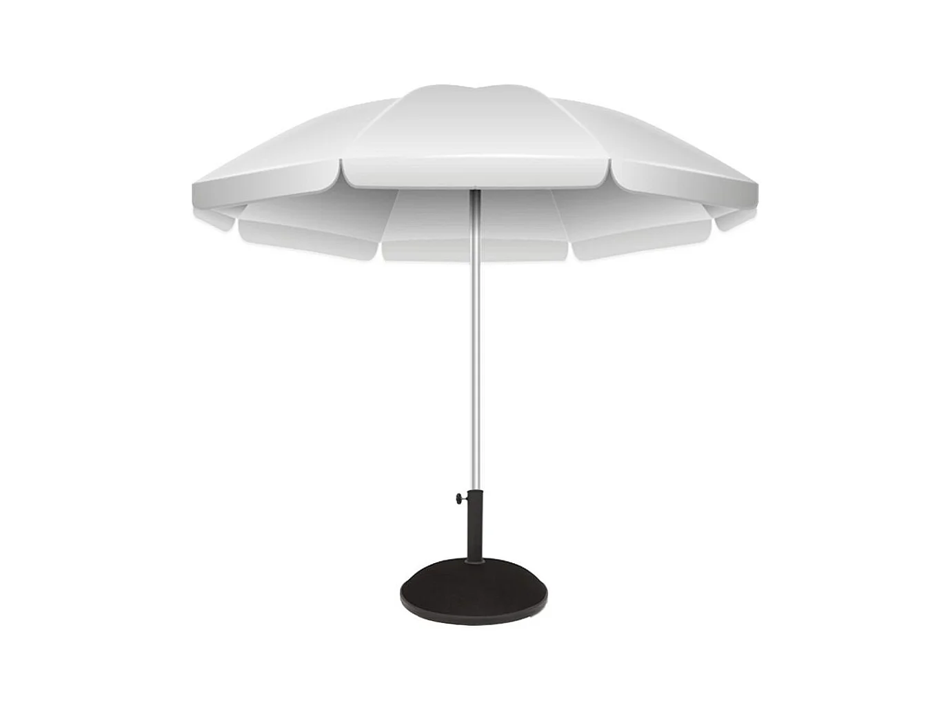 Soporte de sombrilla Aktive cemento negro Ø35-Ø48 mm