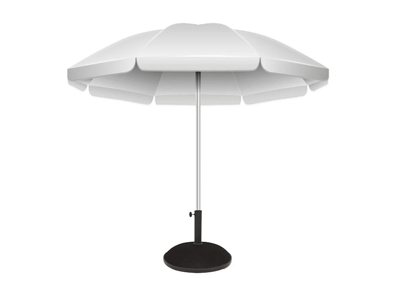 Soporte de sombrilla Aktive cemento negro Ø35-Ø48 mm