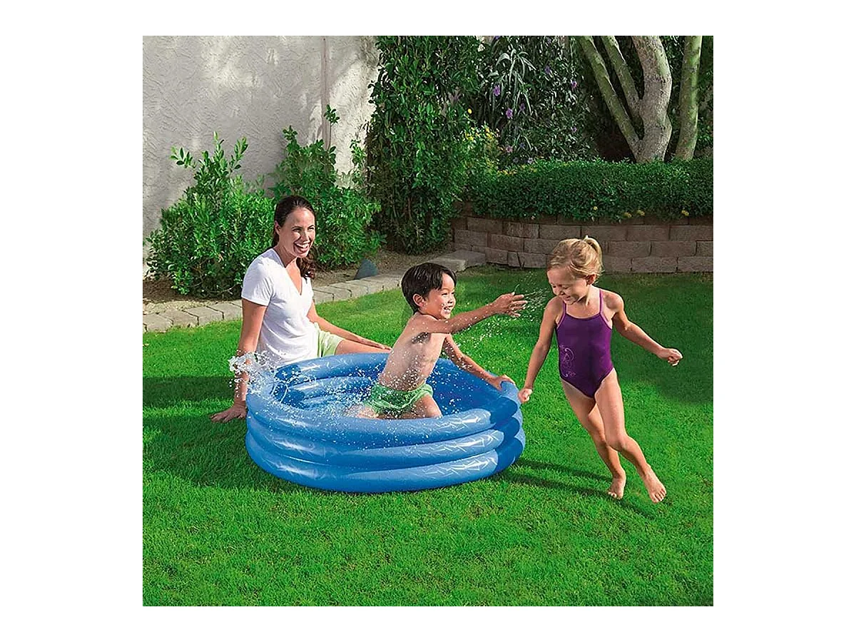 Piscina hinchable infantil Play Pool Bestway 101L +2A azul Ø102x25 cm