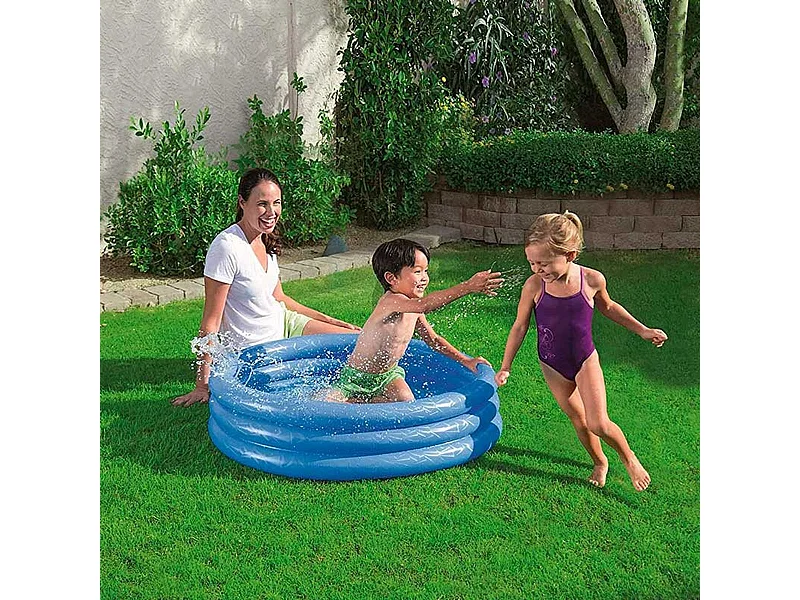 Piscina hinchable infantil Play Pool Bestway 101L +2A azul Ø102x25 cm