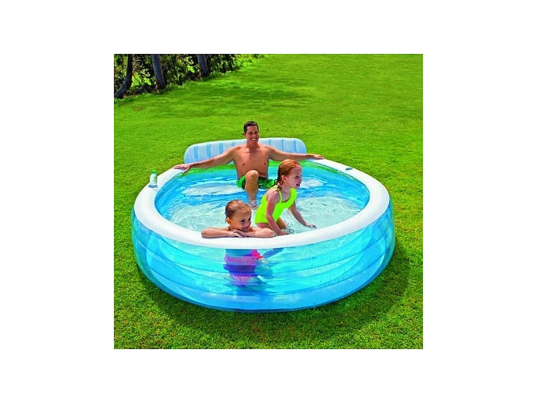 Piscine Enfant "Aqua" 224cm Bleu