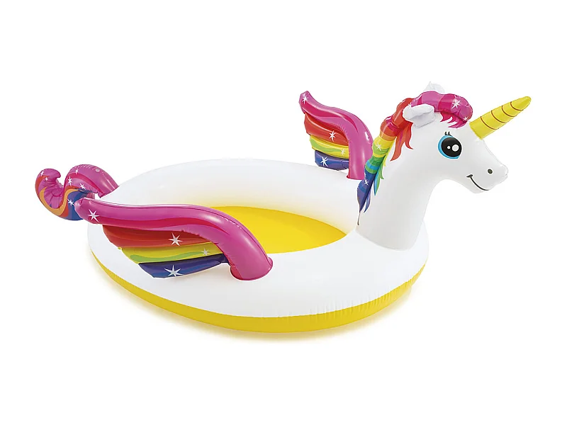 Einhorn Pool mit Wasserspritzfunktion 272x193x104 cm
