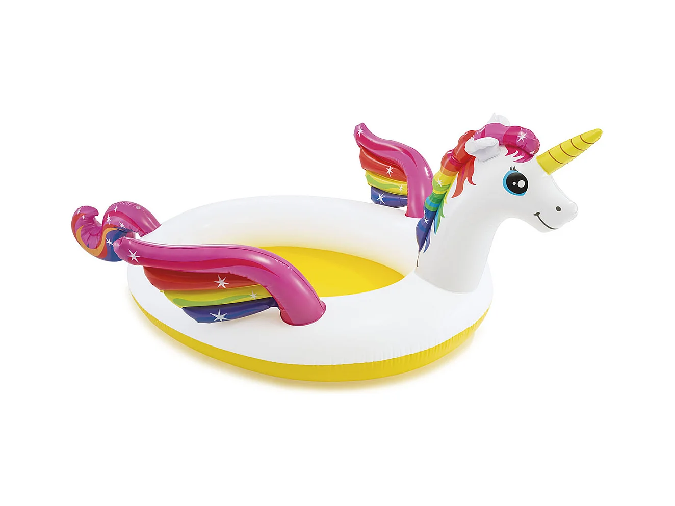 Piscina Infantil Unicornio Multicolor 272cm con Fuente Intex