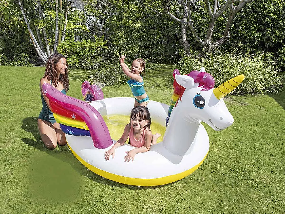 Piscine Enfant Fontaine "Licorne" 272cm Multicolore
