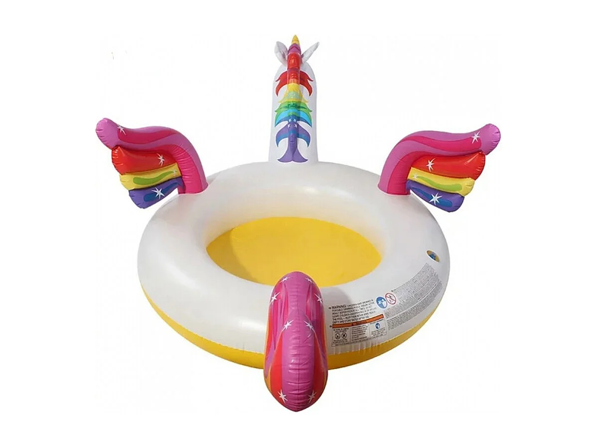 Einhorn Pool mit Wasserspritzfunktion 272x193x104 cm