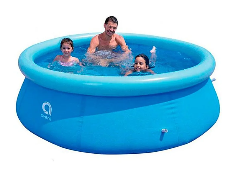 Piscina hinchable Avenli 2074L con depuradora de cartucho redonda azul Ø240x63 cm