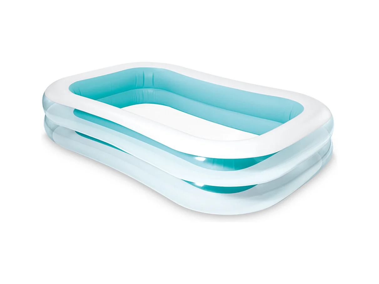Piscine Rectangulaire 2 Anneaux 262x175x56cm 2 Chambre A Air. Intex