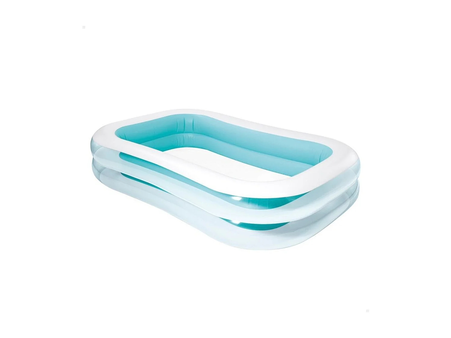 Piscine Rectangulaire 2 Anneaux 262x175x56cm 2 Chambre A Air. Intex