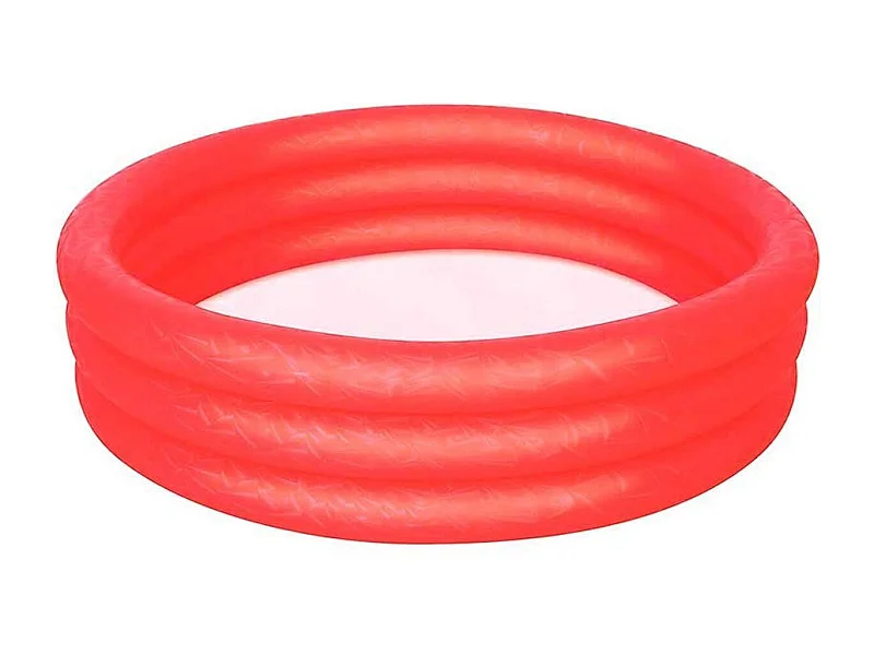 Piscina hinchable infantil Play Pool Bestway 101L +2A rojo Ø102x25 cm