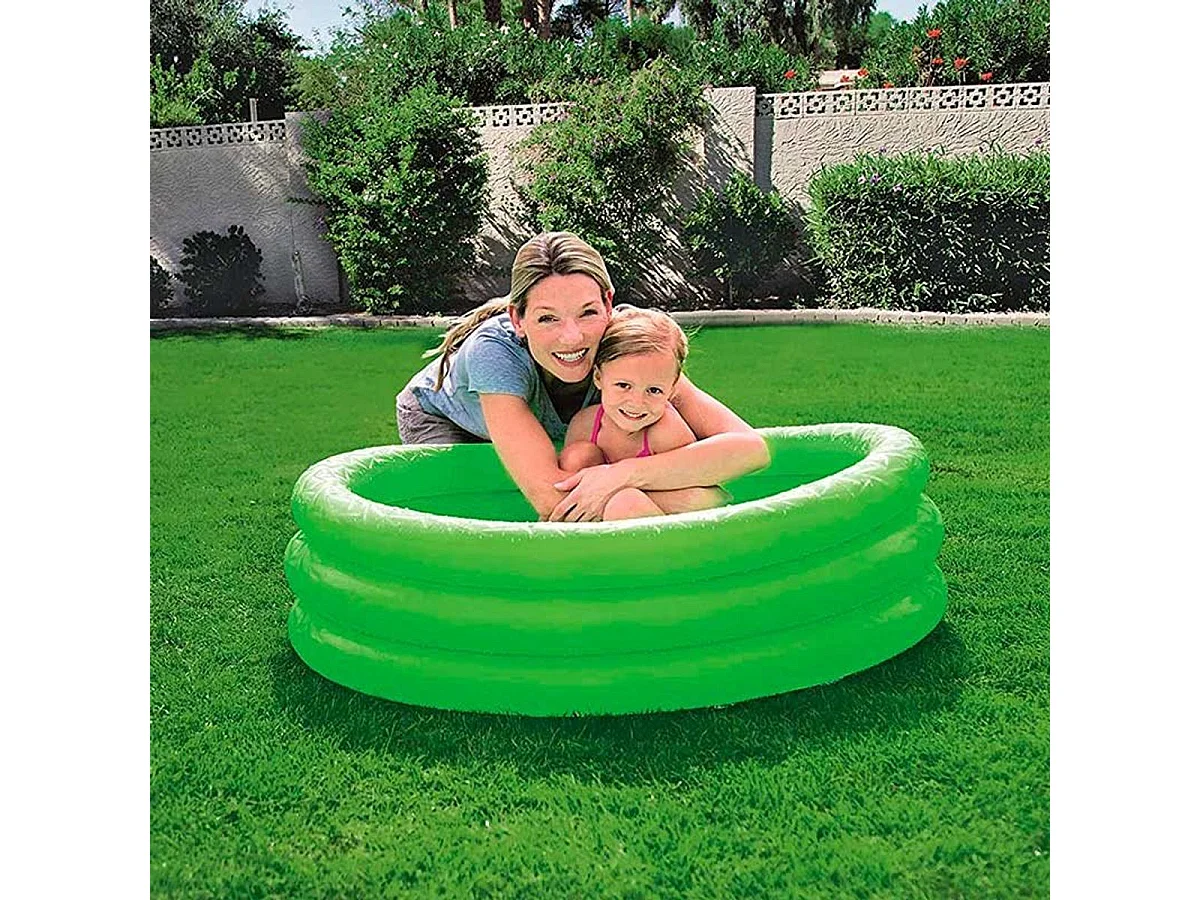 Piscina hinchable infantil Play Pool Bestway 101L +2A verde Ø102x25 cm