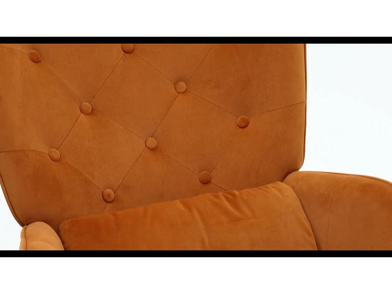 Schommelstoel, fluwelen schommelstoel met metalen frame en houten onderstel, gestoffeerde stoel voor de woonkamer, retro fauteuil, karamelkleurige stoel