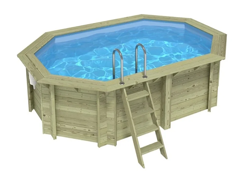 Piscine NEMO 4.3 x 3 - H.1.18 m, bleu pâle, cadre en métal - sans dalle - BAS7302OSPU - ALTANKA