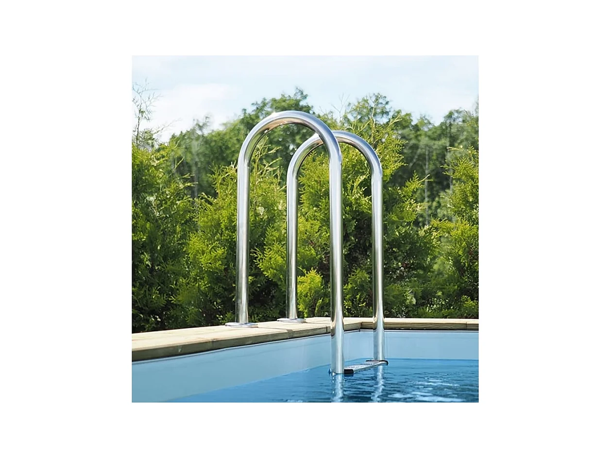 Piscine en bois Aqua 4.65x2.85 - H.1.24 m fixations à visser - BAS7306OSPL+SZA - ALTANKA