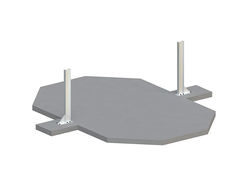 Piscine en bois Nemo 5.79x3.49 - H.1.45 m fixations à visser - BAS7304OSPL+SZA - ALTANKA