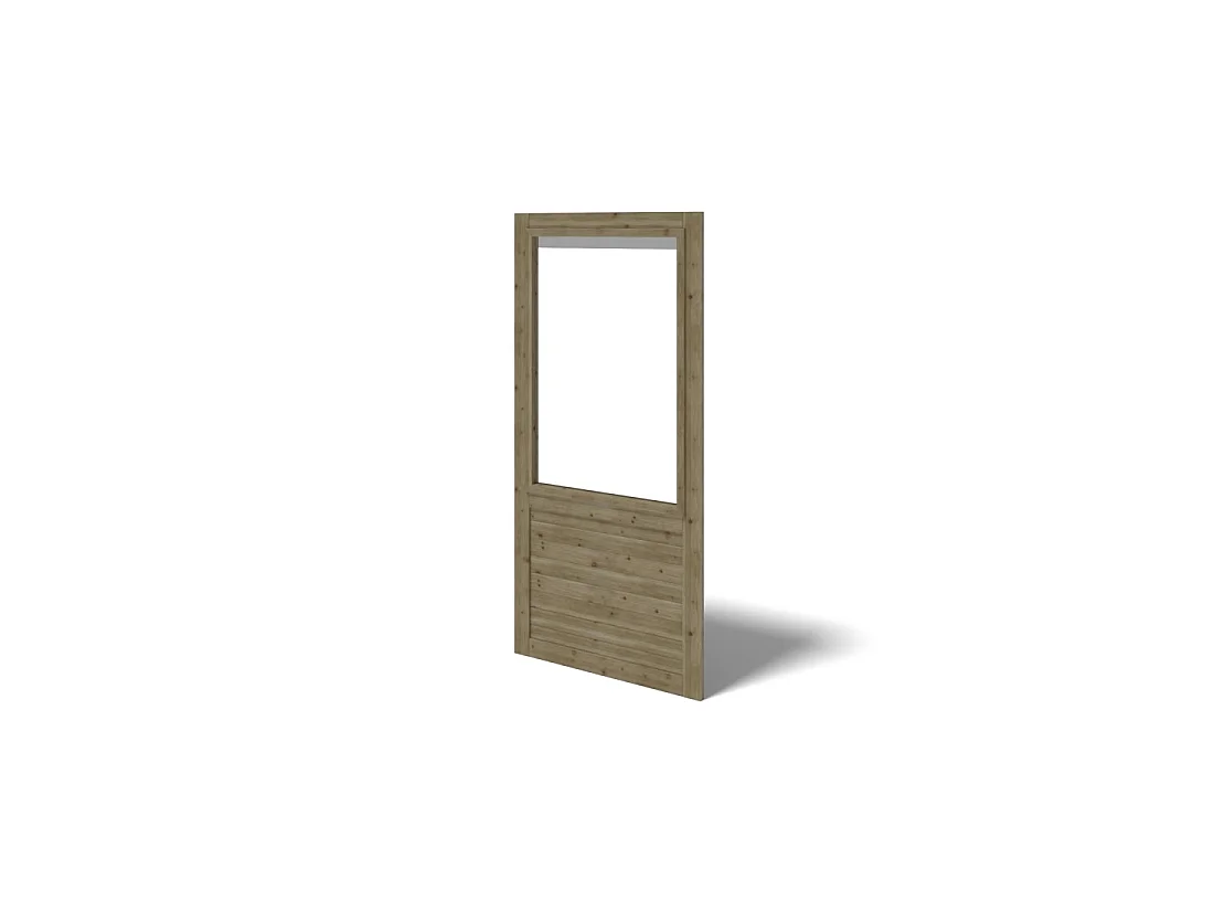 Gazebo da giardino in legno pergola 4.04x4.04 m con pannelli - Impregnata - ALT127 - ALTANKA