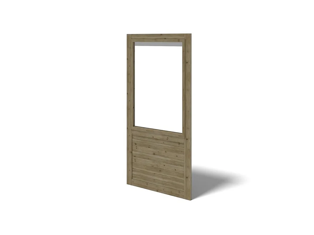 Gazebo da giardino in legno pergola 4.04x4.04 m con pannelli - Impregnata - ALT127 - ALTANKA