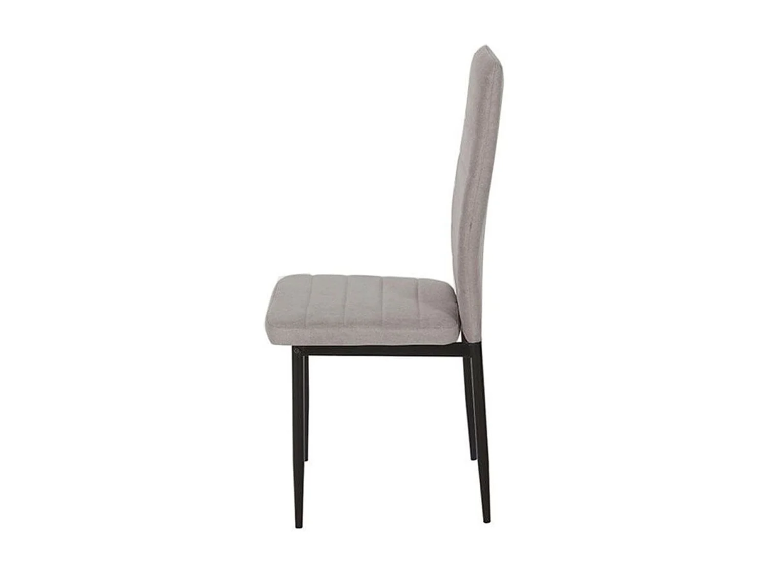 Silla de comedor Yuri tapizado Jarama 1 marengo/negro 96,6x40x39,7 cm