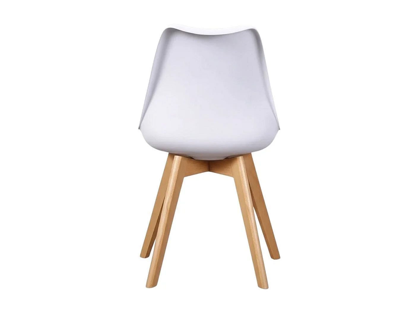 Silla Fina estilo nórdico patas de madera 83x45x48 cm