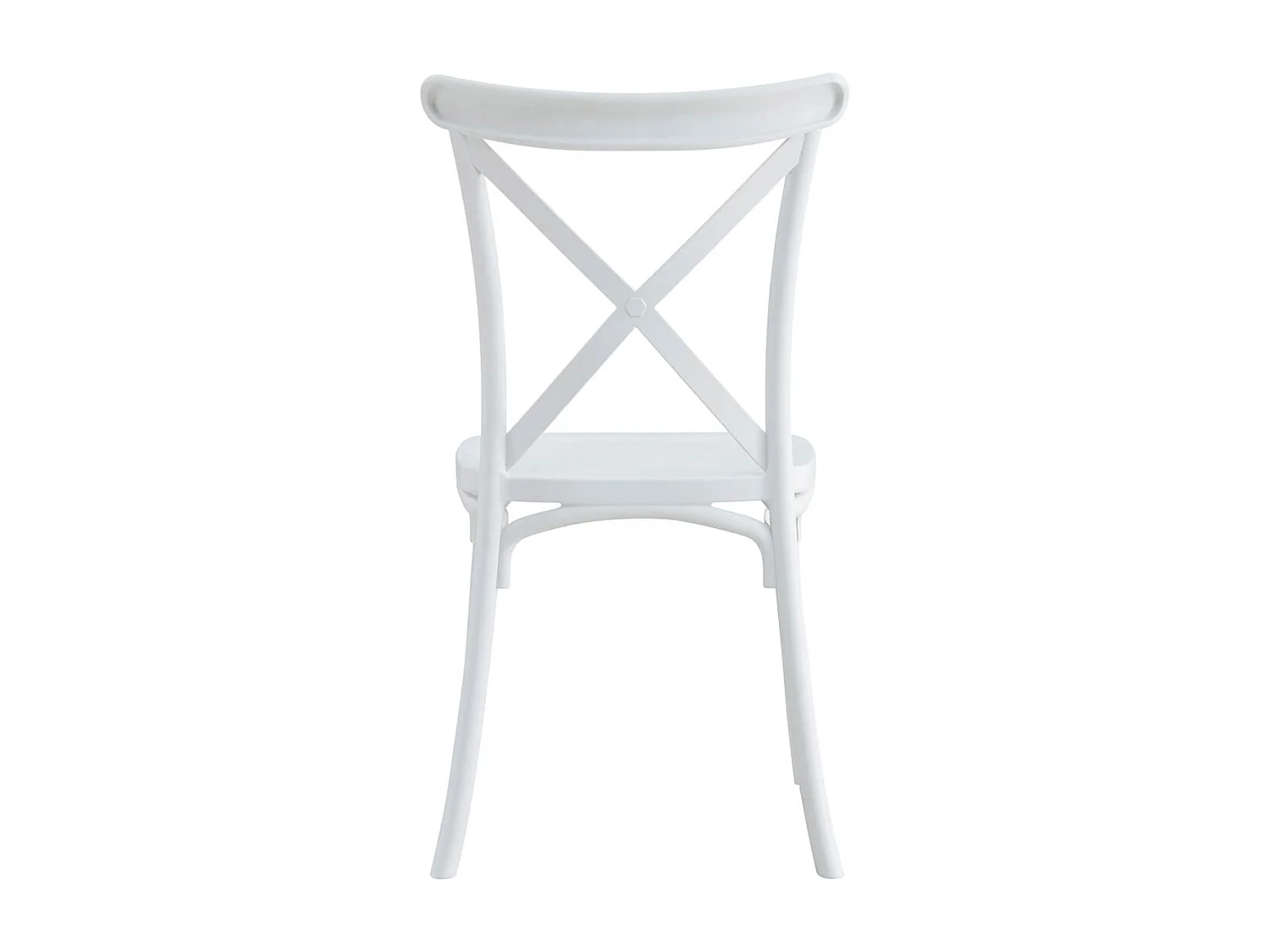 Pack de 2 sillas de comedor Crossback blanco 88x46x54 cm Adec
