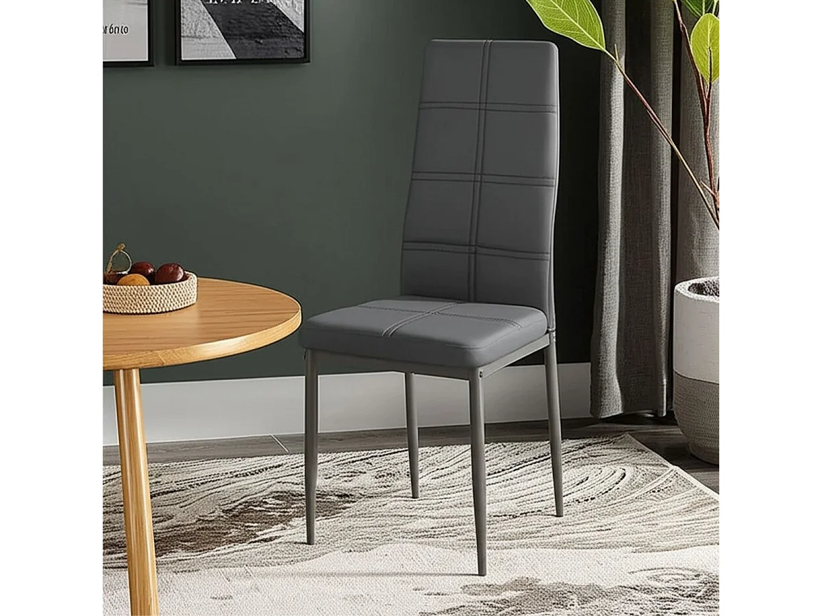 Silla comedor Axiss gris 96,6x40x39,7 cm