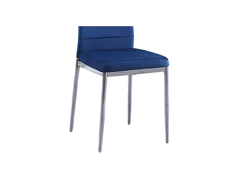 Pack de 6 sillas Avatar velvet azul 98x41x52 cm