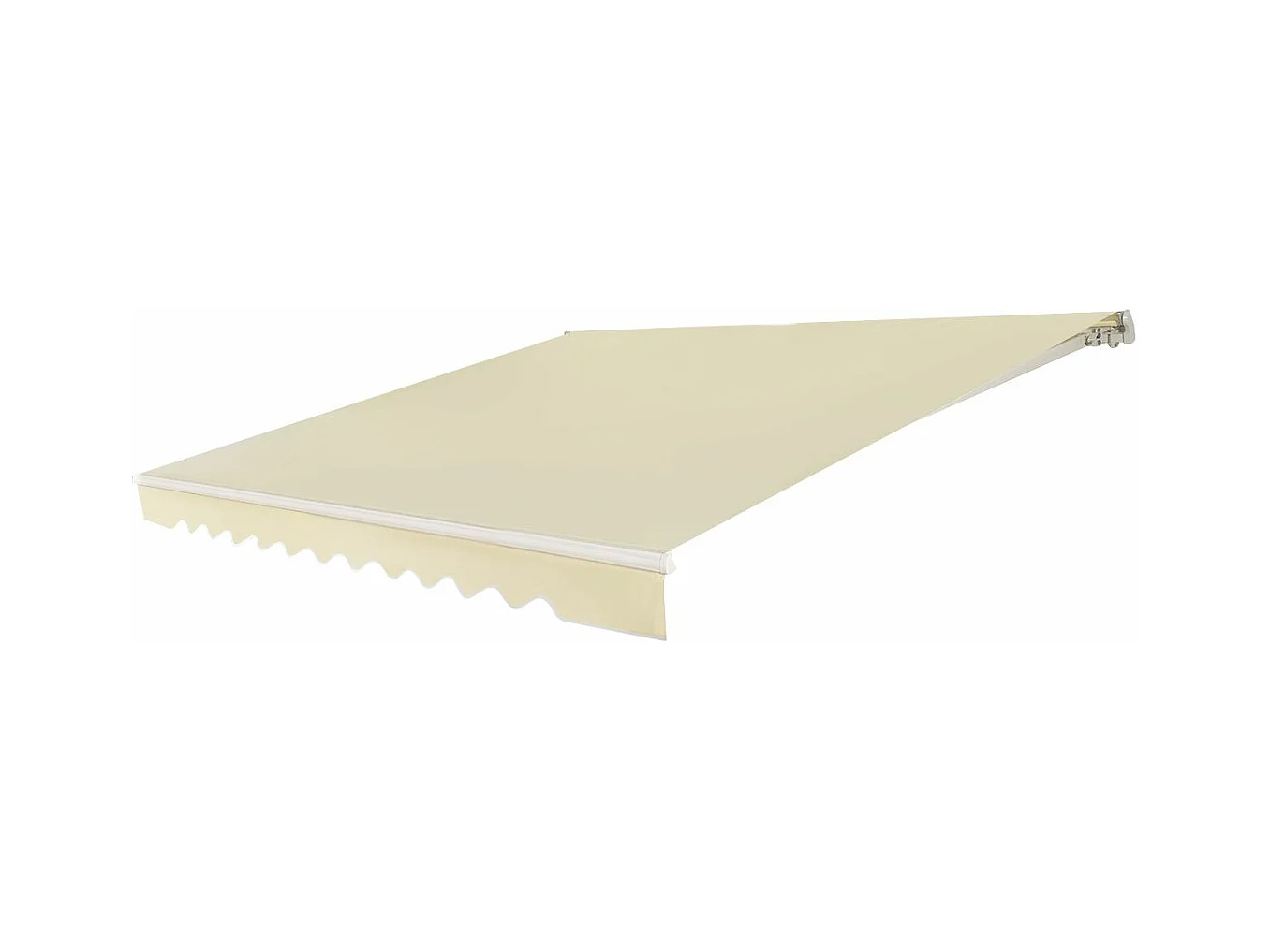 Store Banne de Balcon Rétractable 3,6 X 3M avec Tissu et velours Résistant aux UV et à l'Eau, Cadre en Aluminium Angle Réglable 5-35°