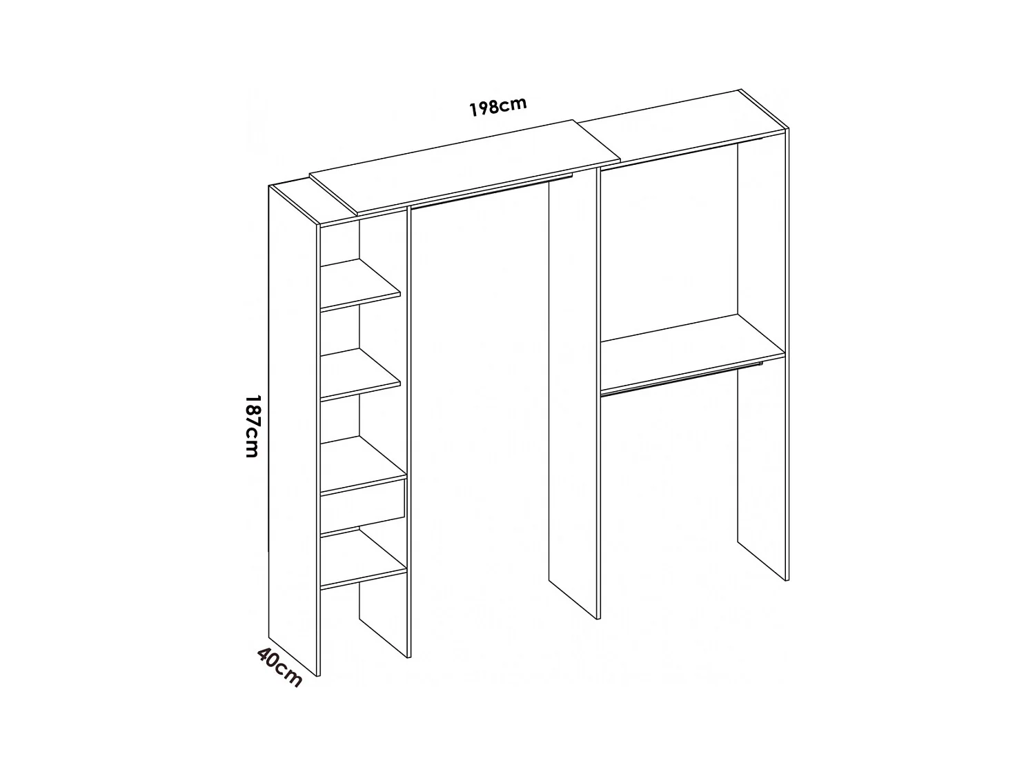 Vestidor Abierto Adaptable Polis
