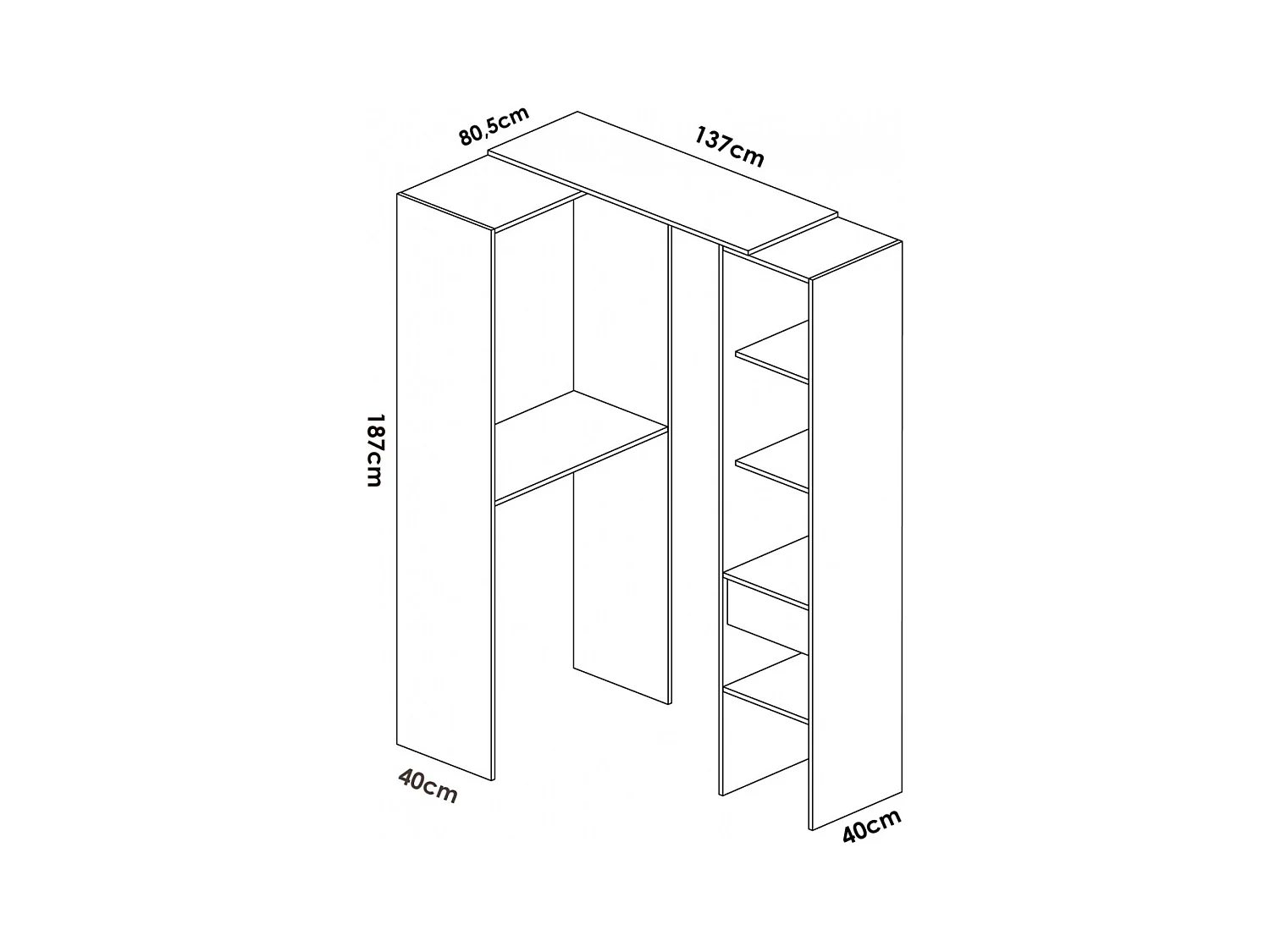 Vestidor Abierto Adaptable Polis