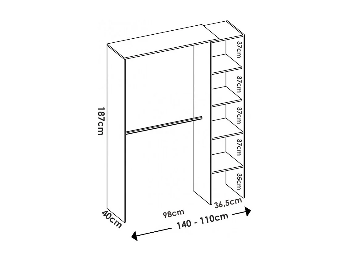 Composición Vestidor Rinconero Chania