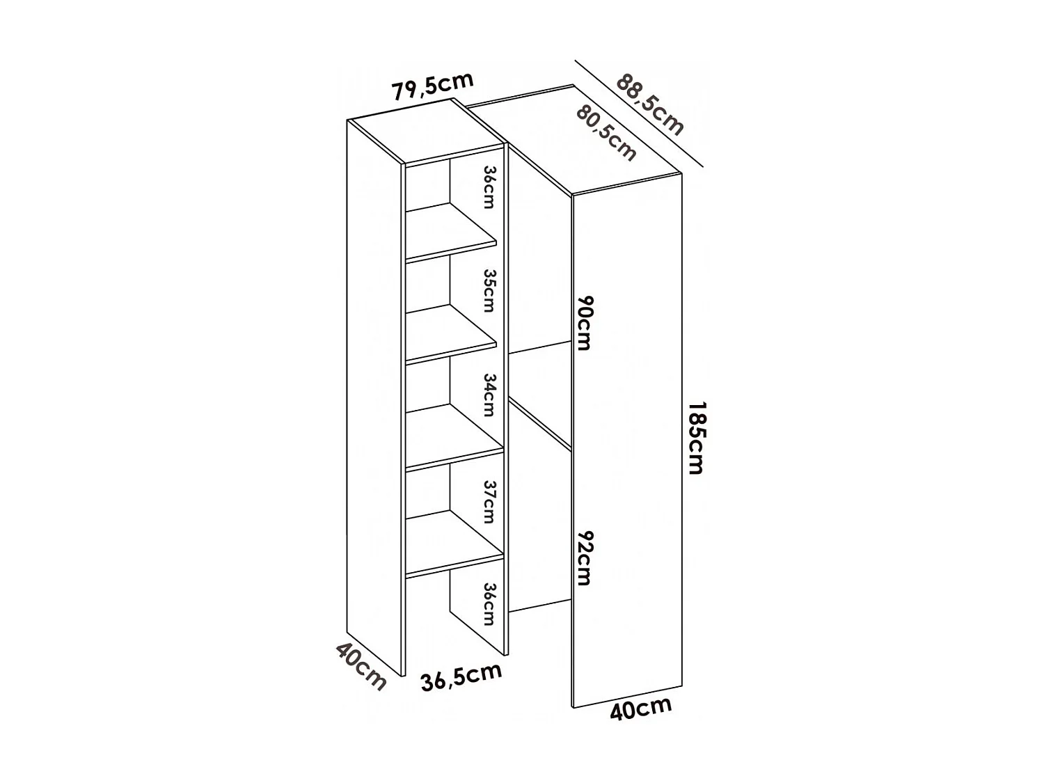 Composición Vestidor Rinconero Chania