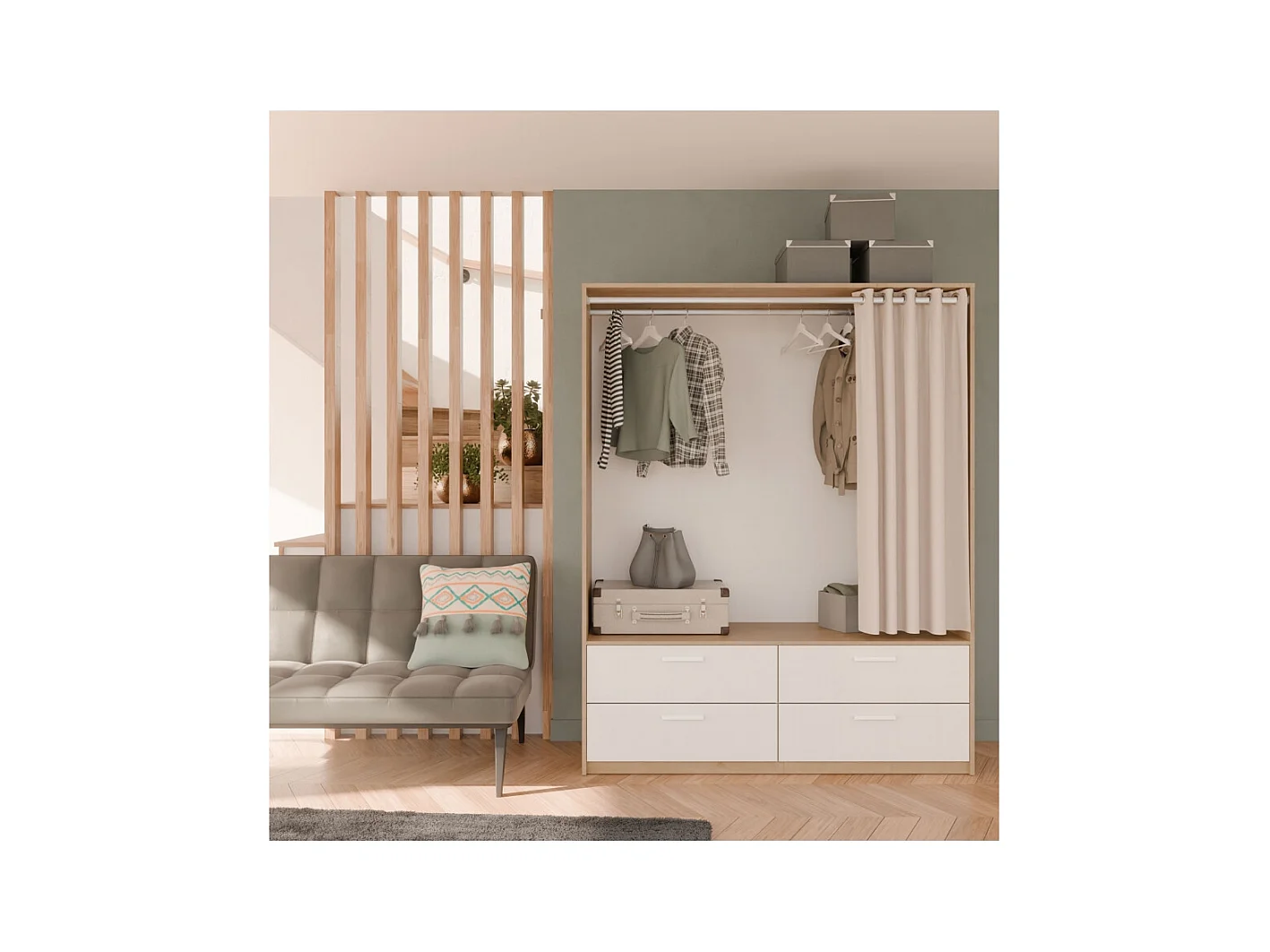 Armario Abierto Con Cajones Terry