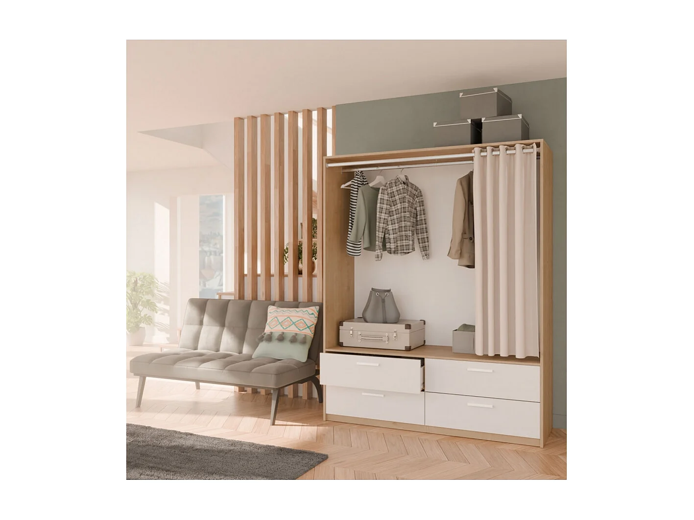 Armario Abierto Con Cajones Terry