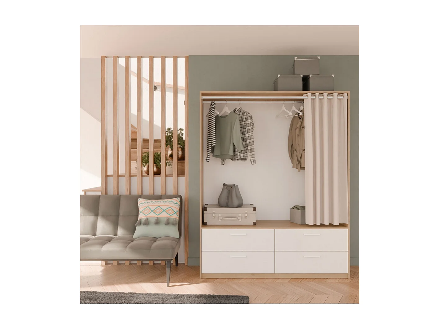 Armario Abierto Con Cajones Terry