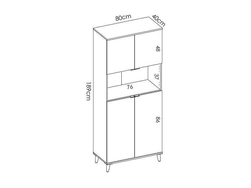 Despensa Con Estante Metre