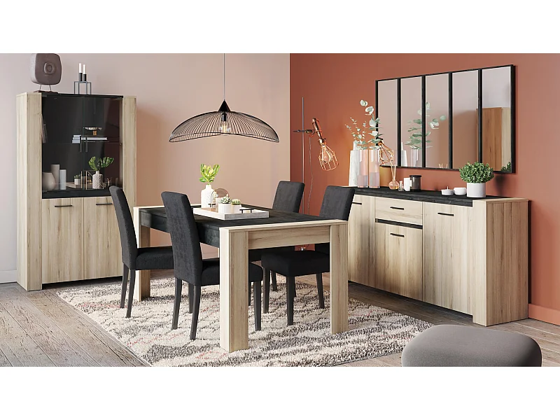 Mesa De Comedor Bicolor Stone