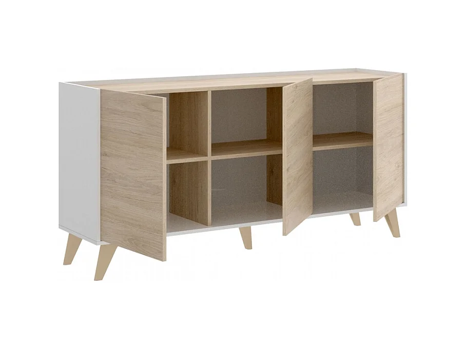 Aparador Vintage Senso - Blanco  / Natural