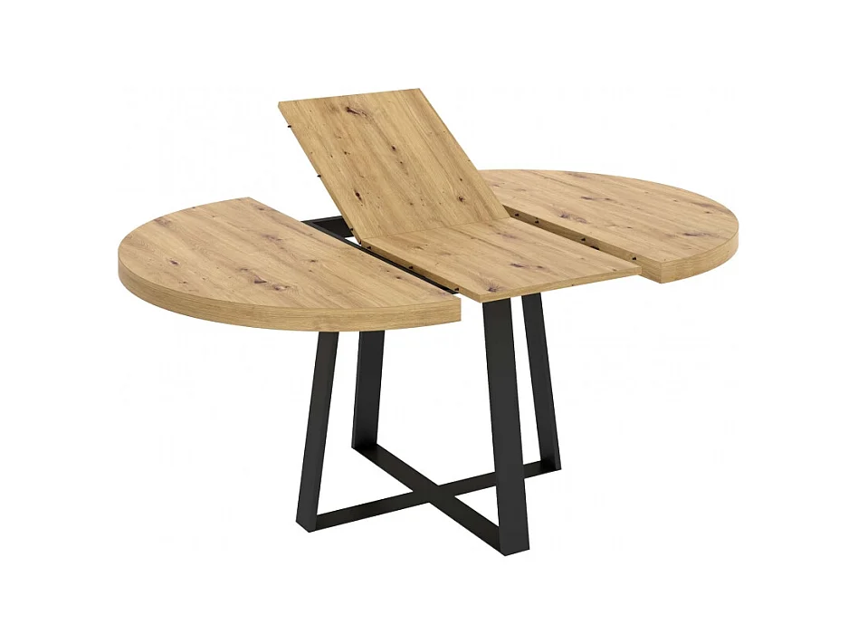 Mesa De Comedor Redonda Extensible Diseño Industrial Edison