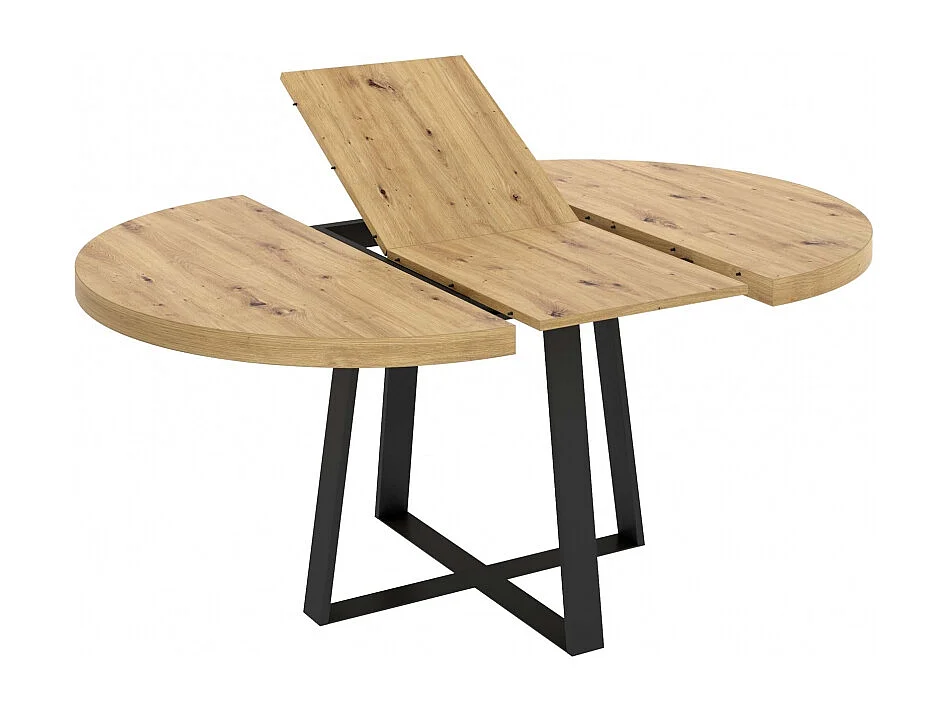 Mesa De Comedor Redonda Extensible Diseño Industrial Edison