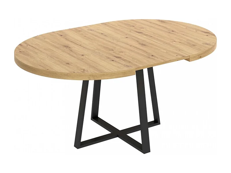 Mesa De Comedor Redonda Extensible Diseño Industrial Edison